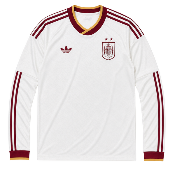 2 STARS Spain Long Sleeve Away Jersey 2026 — World Cup 2026 Champions