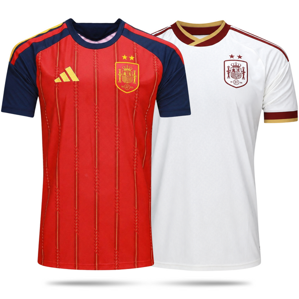 2 STARS Spain World Cup 2026 Home + Away Jerseys